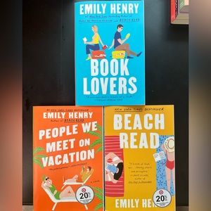Beach Read + Book Lovers + People we Meet on Vacation by Emily Henry